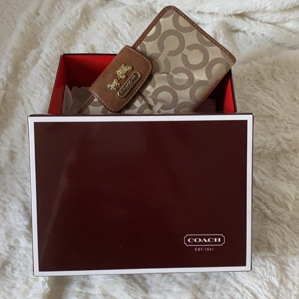 Coach Madison Madison Op Art Slim Wallet